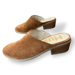 Hush Puppies Sienna Tan Mules Sz 7.5